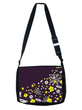 USA Cracked Flag Art Cross Body Shoulder Messenger Laptop Bag